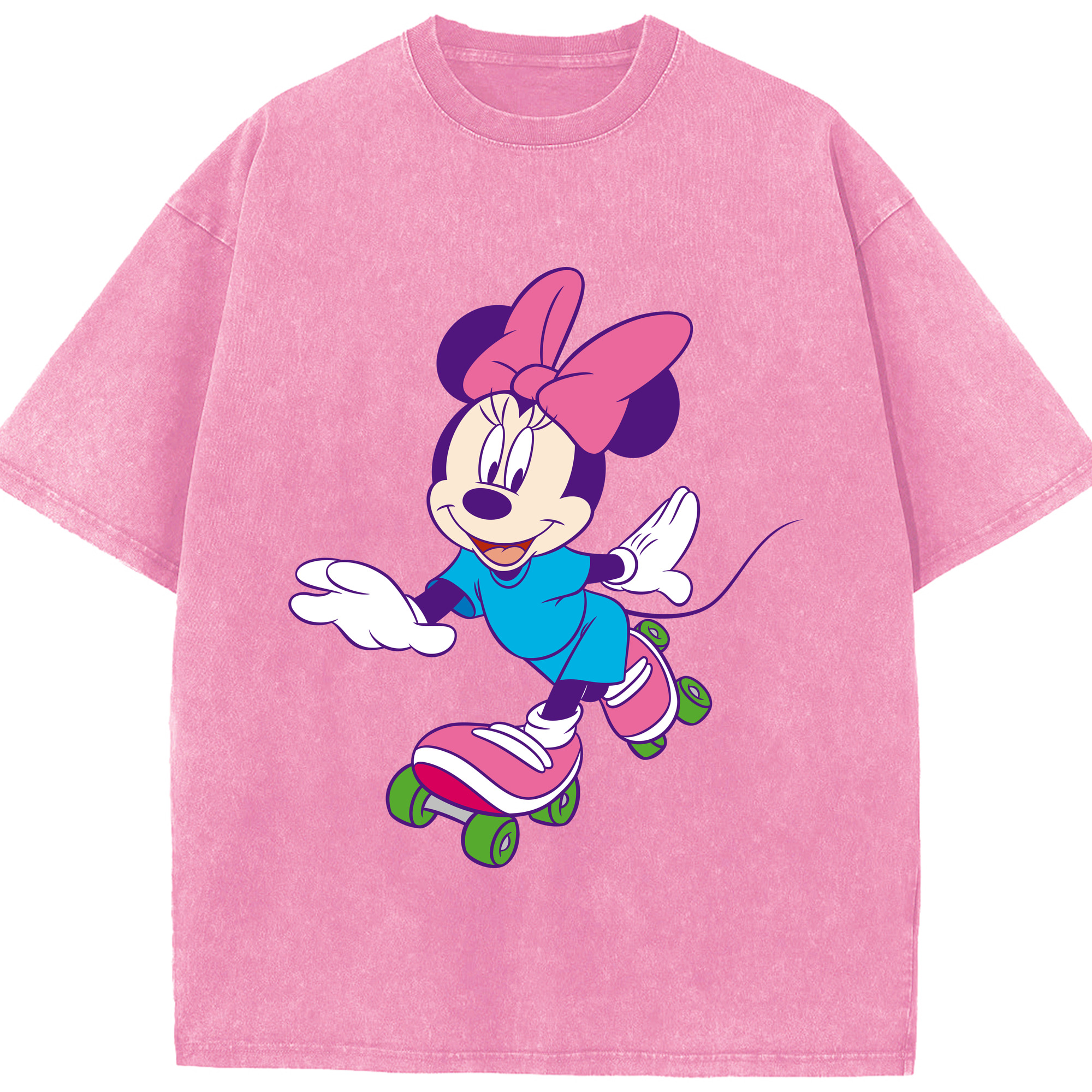 （画像用） ミッキーマウス Mickey Mouse 綿100% ヴィンテージ風 半袖Tシャツ（フロントプリント）
